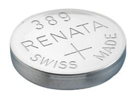 Renata 389 MP 80mAh 1.55V Silver Oxide Coin Cell Battery - 1 Piece Tear Strip, Sold Individually