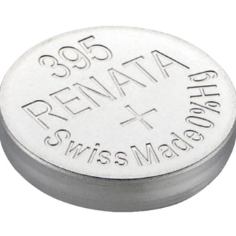 Renata 395 MPS 55mAh 1.55V Silver Oxide Coin Cell Battery - 1 Piece Tear Strip, Sold Individually