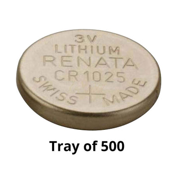 Renata CR1025 Bare Coin Cell Battery Lithium Li-MnO2 3V - Tray of 300