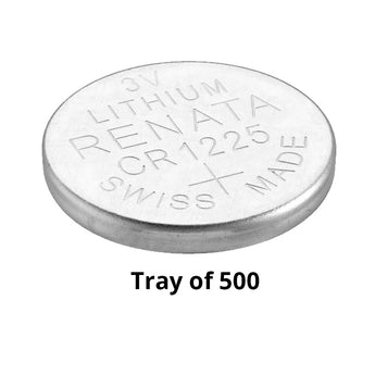 Renata CR1225 Bare Coin Cell Battery Lithium Li-MnO2 3V - Tray of 500
