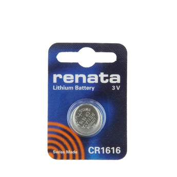 Renata CR1616-CU 50mAh 3V Lithium Primary (LiMNO2) Coin Cell Battery - 1 Piece Small Retail Card
