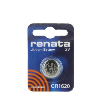 Renata CR1620-CU 68mAh 3V Lithium Primary (LiMNO2) Coin Cell Battery - 1 Piece Small Retail Card