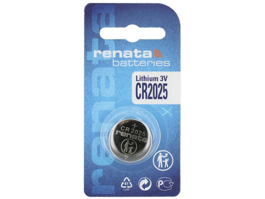 Renata CR2025 Coin Cell Battery 1 Piece Tear Strip