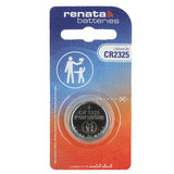 Renata CR2325-CU 190mAh 3V Lithium Primary (LiMNO2) Coin Cell Battery - 1 Piece Small Retail Card