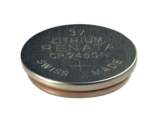 Renata CR2450N-SC 540mAh 3V Lithium Primary (LiMNO2) Coin Cell Battery - 1 Piece Retail Card