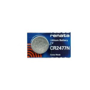 Renata CR2477-TS 950mAh 3V Lithium Primary (LiMNO2) Coin Cell Battery - 1 Piece Tear Strip, Sold Individually