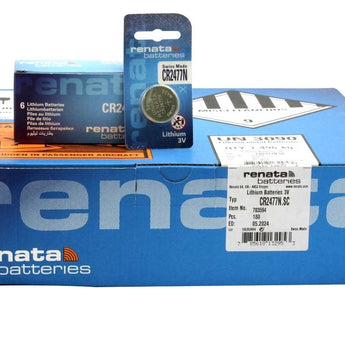 Renata CR2477-SC 950mAh 3V Lithium Primary (LiMNO2) Coin Cell Battery - 1 Piece Retail Card, Sold Individually