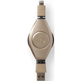 ReTrak Retractable iPhone 5/iPad Lightning Charge and Sync Cable - Gold