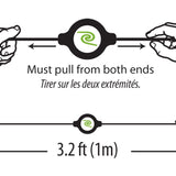 ReTrak Retractable iPhone 5/6 iPad Lightning Charge and Sync Cable - White