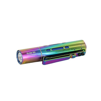 Acebeam Rider RX EDC LED Flashlight - 650 Lumens - NICHIA 219F - Includes 1 x USB-C Rechargeable 14500 - Rainbow, Blue