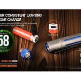 Acebeam Rider RX Ti 2.0 EDC LED Flashlight - 700 Lumens - NICHIA 519A V1 - Includes 1 x USB-C Rechargeable 14500 - Titanium - Silver or Special Edition Design