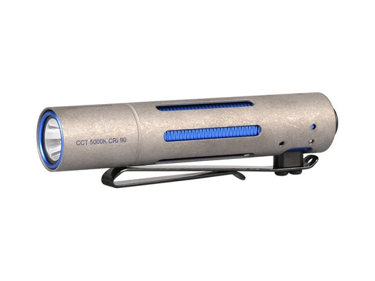 Acebeam Rider RX Ti 2.0 EDC LED Flashlight - 700 Lumens - NICHIA 519A V1 - Includes 1 x USB-C Rechargeable 14500 - Titanium - Silver or Special Edition Design