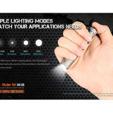 Acebeam Rider RX Ti 2.0 EDC LED Flashlight - 700 Lumens - NICHIA 519A V1 - Includes 1 x USB-C Rechargeable 14500 - Titanium - Silver or Special Edition Design