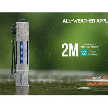 Acebeam Rider RX Ti 2.0 EDC LED Flashlight - 700 Lumens - NICHIA 519A V1 - Includes 1 x USB-C Rechargeable 14500 - Titanium - Silver or Special Edition Design