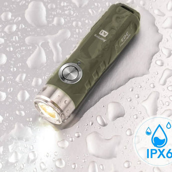 RovyVon A1 Gen 4 USB-C Rechargeable LED Keychain Flashlight -Luminus SST-20 or High CRI LED- 650 Lumens or 420 Lumens - Uses Built-in Li-ion Battery Pack - Black, Gray, Orange, or Army Green