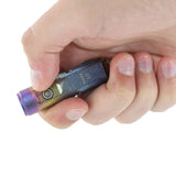 RovyVon A11 Mini Keychain Rechargeable LED Flashlight - 650 or 450 Lumens - CREE XP-G3 LED or Nichia 219C - Included Built-in Li-ion Battery Pack - Dawn in the Dark, Rainbow After Rain, or Sky Blue