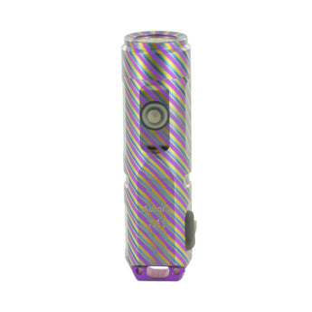 RovyVon A11 Mini Keychain Rechargeable LED Flashlight - 650 or 450 Lumens - CREE XP-G3 LED or Nichia 219C - Included Built-in Li-ion Battery Pack - Dawn in the Dark, Rainbow After Rain, or Sky Blue