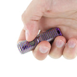 RovyVon A11 Mini Keychain Rechargeable LED Flashlight - 650 or 450 Lumens - CREE XP-G3 LED or Nichia 219C - Included Built-in Li-ion Battery Pack - Dawn in the Dark, Rainbow After Rain, or Sky Blue