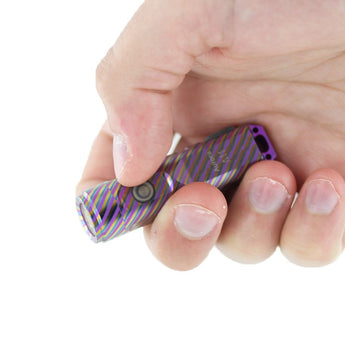 RovyVon A11 Mini Keychain Rechargeable LED Flashlight - 650 or 450 Lumens - CREE XP-G3 LED or Nichia 219C - Included Built-in Li-ion Battery Pack - Dawn in the Dark, Rainbow After Rain, or Sky Blue