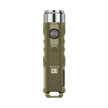 RovyVon Aurora A1 USB-C Rechargeable LED Keychain Flashlight - 650 Lumens or 450 Lumens - CREE XP-G3 or Nichia 219C - 3rd Gen - Uses Built-in 300mAh Li-Poly Battery Pack - Grey, Black, Purple, or Army Green