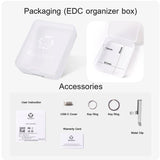 RovyVon Aurora A1 USB-C Rechargeable LED Keychain Flashlight - 650 Lumens or 450 Lumens - CREE XP-G3 or Nichia 219C - 3rd Gen - Uses Built-in 300mAh Li-Poly Battery Pack - Grey, Black, Purple, or Army Green