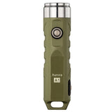 RovyVon A1x Polyamide Keychain Rechargeable LED Flashlight- 650 or 450 Lumens - CREE XP-G3 or Nichia 219C - Includes Built-In Li-ion Battery Pack - Black, Grey, or Army Green