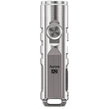 RovyVon A2 Gen 4 USB-C Rechargeable LED Keychain Flashlight -Luminus SST-20 or High CRI - 650 Lumens or 420 Lumens - Uses Built-in Li-ion Battery Pack - Silver