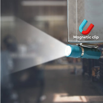 RovyVon A23 Gen 2 USB-C Rechargeable LED Flashlight - 1000 Lumens or 700 Lumens - Uses 850mAh Li-ion Battery Pack - Black or Aqua Blue - Cool White or High CRI