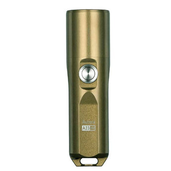 RovyVon Aurora A23 Pro Compact EDC Rechargeable Flashlight - CREE XP-L or Nichia 219C LED - 1,100 Lumens - Includes 600mAh Li-Poly Battery Pack - Military Tan