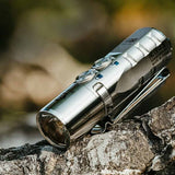 RovyVon A24 Gen 2 USB-C Rechargeable LED Flashlight - High Output or High CRI - 1000 Lumens or 700 Lumens- Uses 850mAh Li-ion Battery Pack - Titanium