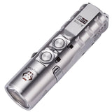 RovyVon A24 Gen 2 USB-C Rechargeable LED Flashlight - High Output or High CRI - 1000 Lumens or 700 Lumens- Uses 850mAh Li-ion Battery Pack - Titanium