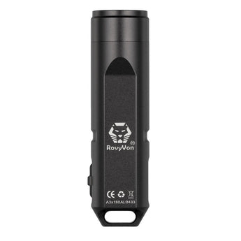 RovyVon A3x Mini Keychain Rechargeable LED Flashlight - 450 or 650 Lumens - Nichia 219C or CREE XP-G3 LED - Included Built-in Li-ion Battery Pack - Red or Gun Metal