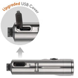 RovyVon A4 Pro Mini Keychain Rechargeable LED Flashlight - 700 or 500 Lumens - Nichia 219C - Includes Built-In Li-ion Battery Pack - Titanium