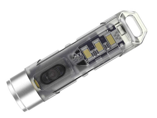 RovyVon A5U Mini Keychain Rechargeable LED Flashlight- 550 Lumens - CREE XP-G3 - White and UV LED - Includes Built-In Li-ion Battery Pack