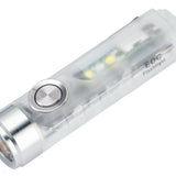 RovyVon A7 Gen 4 USB-C Rechargeable LED Flashlight - Luminus SST-20 or Nichia 219C LED - 650 Lumens or 420 Lumens - White and UV Side Lights - Uses 330mAh Li-ion Battery Pack