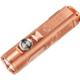 RovyVon A9 Pro USB-C Rechargeable LED Keychain Flashlight - Includes Built-In 330mAh Li-Poly Battery Pack - Copper - Cool White or High CRI