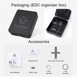 RovyVon Angel Eyes E7 GITD USB-C Rechargeable LED Keychain Flashlight - Luminus SST-20 - Cool or Warm White - White and UV or Red Light Output - Uses Built-in 330mAh Li-Poly Battery Pack or 1 x AAA