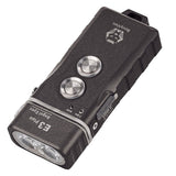 RovyVon E3 Plus USB-C Rechargeable LED Flashlight - Cool White or High CRI - Uses 330mAh Li-ion Battery Pack - Marble Gray, Gunmetal, or Desert Tan