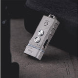 RovyVon E3 Plus USB-C Rechargeable LED Flashlight - Cool White or High CRI - Uses 330mAh Li-ion Battery Pack - Marble Gray, Gunmetal, or Desert Tan