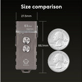 RovyVon E3 Plus USB-C Rechargeable LED Flashlight - Cool White or High CRI - Uses 330mAh Li-ion Battery Pack - Marble Gray, Gunmetal, or Desert Tan