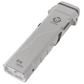 RovyVon Angel Eyes E30 USB-C Rechargeable LED Flashlight - Luminus SST-40 - 2600 Lumens - Uses Built-in 900mAh Li-ion Battery Pack - Black or Marble Gray