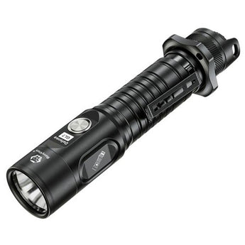 rovyvon gl7 tactical flashlight angled down and to the left