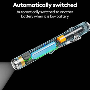 RovyVon Hybrid H3 EDC USB-C Rechargeable LED Penlight - 500 or 400 Lumens - CREE XP-G3 or Nichia 219C - Uses Built-In 330 mAh Li-Po Battery Pack or AAA or 10440 - Black or Green