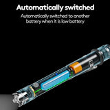 RovyVon Hybrid H3 Pro Urban EDC Tactical USB-C Rechargeable LED Flashlight - 600 Lumens - CREE XP-L HI - Uses Built-In 330 mAh Li-Po Battery Pack or AA or 14500 - Black or Desert Tan