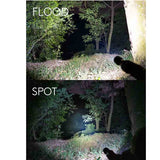 RovyVon S2 Premium USB-C Rechargeable Spot and Flood LED Searchlight - 10000 Lumens - CREE XHP 70.2 - Includes 2 x 21700