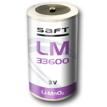 Saft LM-33600 D Size 13400mAh 3V Lithium Manganese Dioxide (Li-Mn0.2) Button Top Primary Battery - Bulk