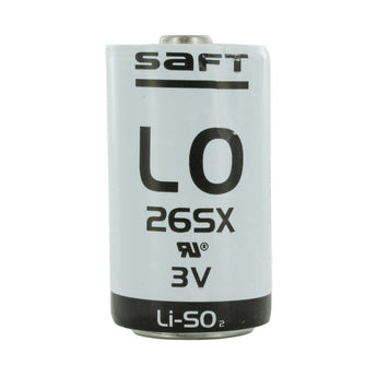 Saft LO26SX 3.0V 7.75Ah Primary Lithium-Sulfur Dioxide Battery (LiSO2) - D Size Spiral Cell