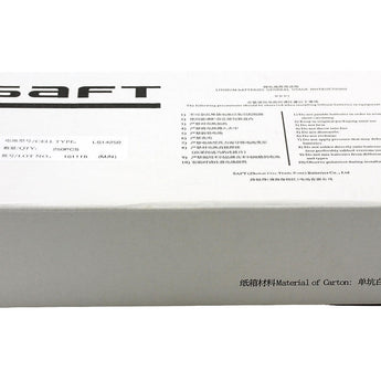 Saft LS-14250-BA 1/2 AA 1100mAh 3.6V Lithium Thionyl Chloride (LiSOCI2) Button Top Battery - Bulk