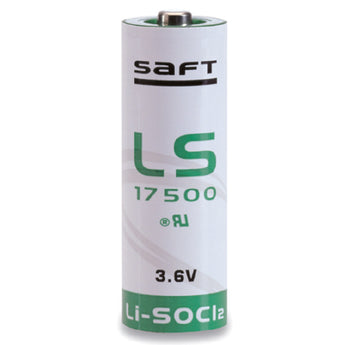 Saft LS-17500 A Size 3600mAh 3.6V Lithium Thionyl Chloride (LiSOCI2) Button Top Primary Battery - Bulk