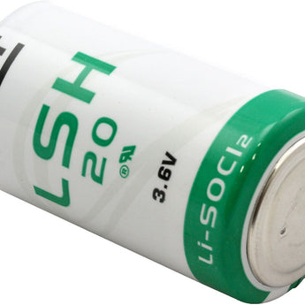 Saft LSH20 D 13000mAh 3.6V 4A Lithium-Thionyl Chloride (LiSOCI2) Button Top Battery - Bulk